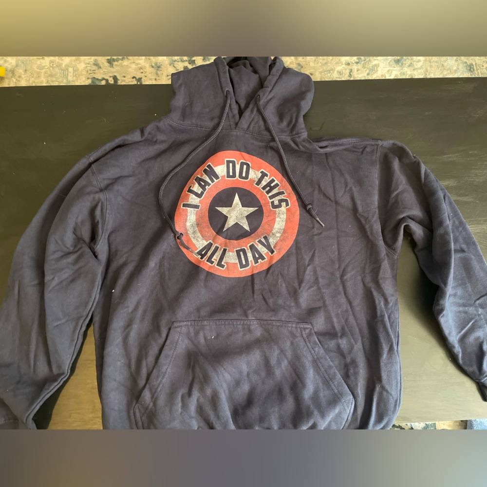Men’s Captain America “I Can Do This All Day” Hoodie